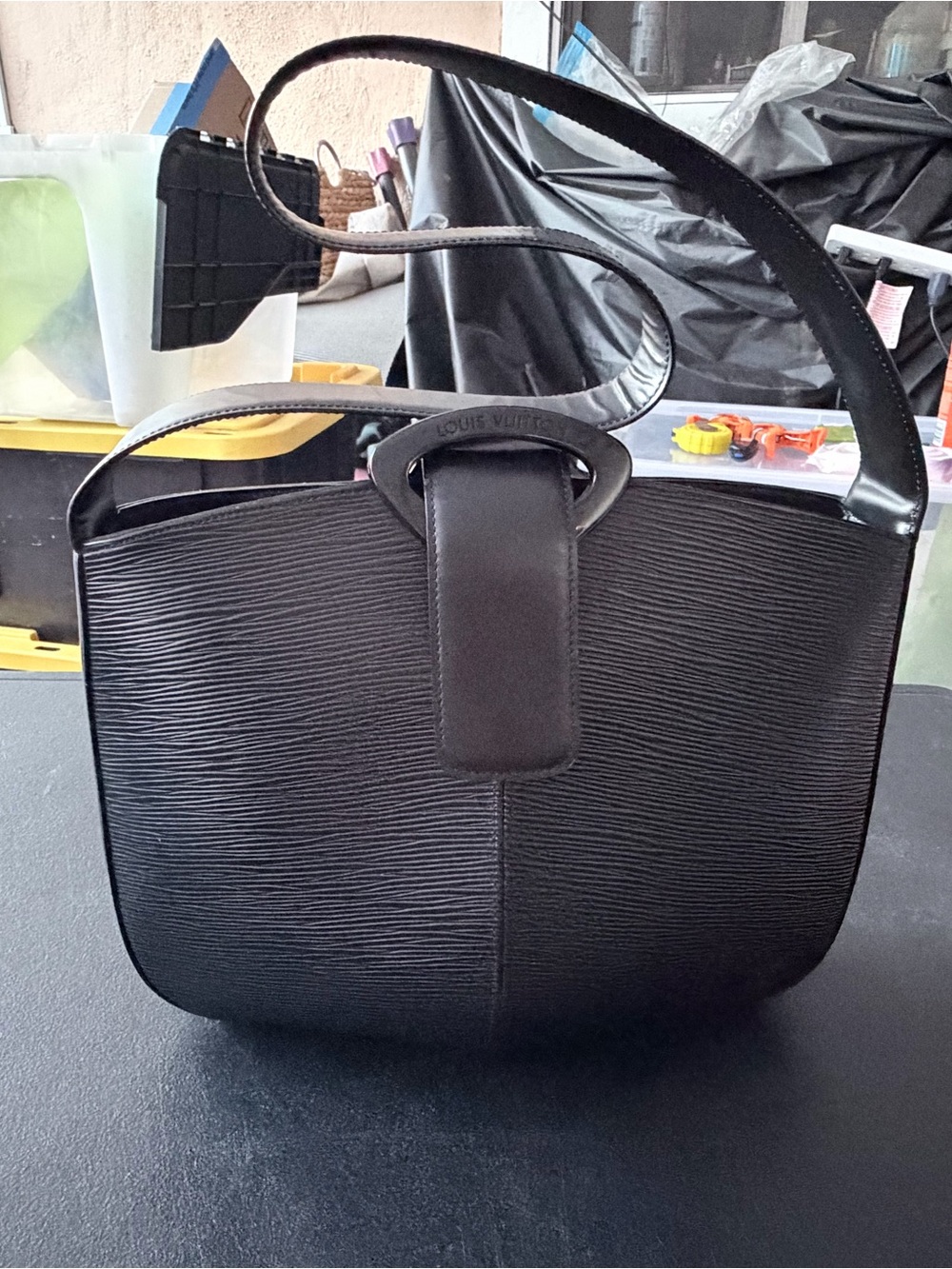 Louis Vuitton Vintage Black Epi Leather Rêverie Shoulder Bag